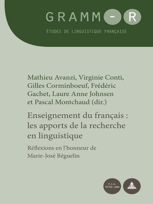 cover image of Enseignement du français